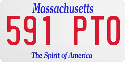 MA license plate 591PT0