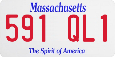 MA license plate 591QL1