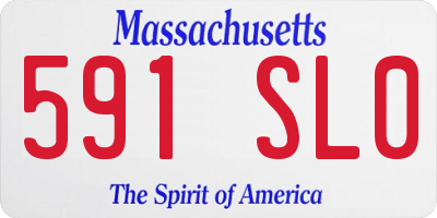 MA license plate 591SL0