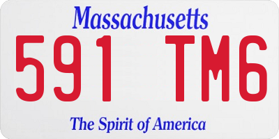 MA license plate 591TM6