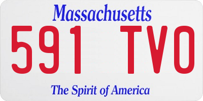 MA license plate 591TV0
