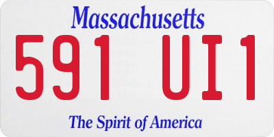 MA license plate 591UI1