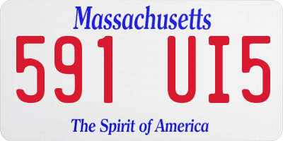 MA license plate 591UI5