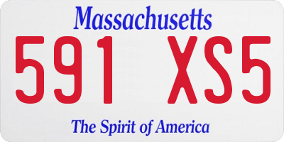 MA license plate 591XS5