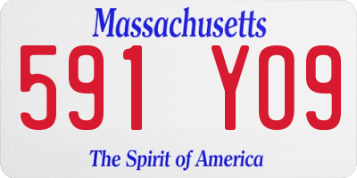 MA license plate 591YO9