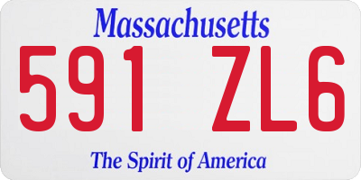 MA license plate 591ZL6