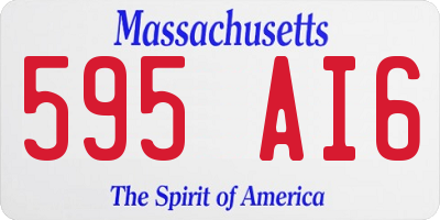 MA license plate 595AI6