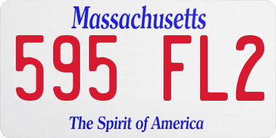 MA license plate 595FL2