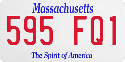 MA license plate 595FQ1