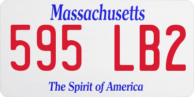 MA license plate 595LB2