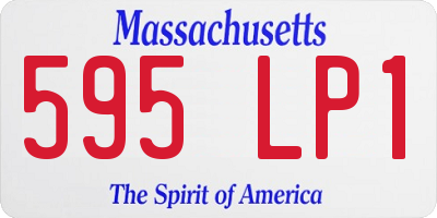 MA license plate 595LP1