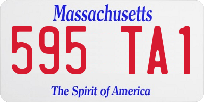 MA license plate 595TA1