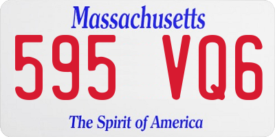 MA license plate 595VQ6