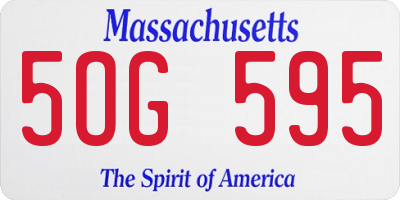 MA license plate 5OG595