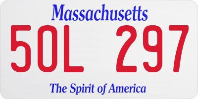 MA license plate 5OL297