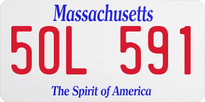 MA license plate 5OL591