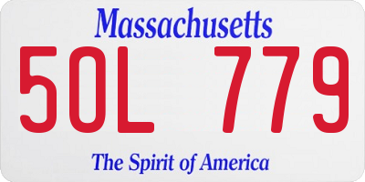 MA license plate 5OL779