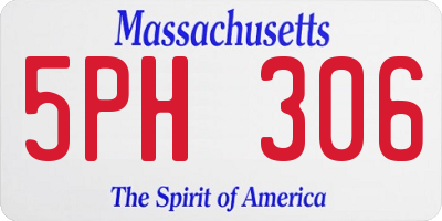 MA license plate 5PH306