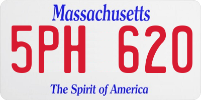 MA license plate 5PH620