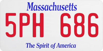MA license plate 5PH686