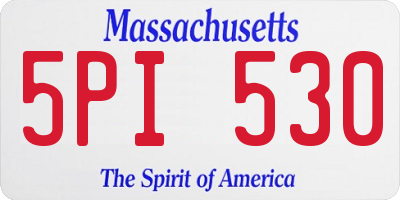 MA license plate 5PI530