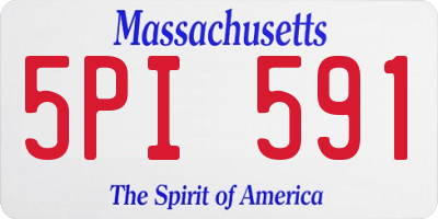 MA license plate 5PI591