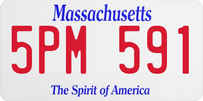 MA license plate 5PM591