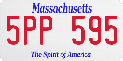 MA license plate 5PP595
