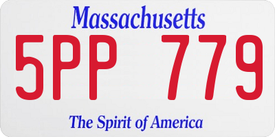 MA license plate 5PP779