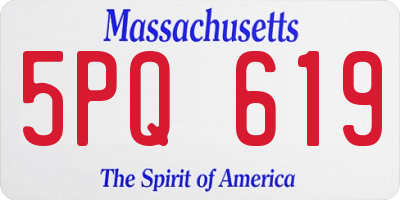 MA license plate 5PQ619