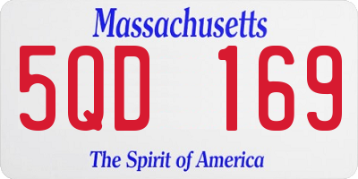 MA license plate 5QD169