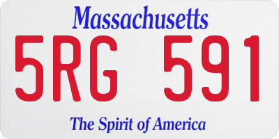 MA license plate 5RG591