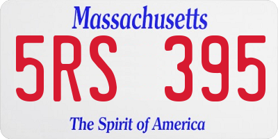 MA license plate 5RS395
