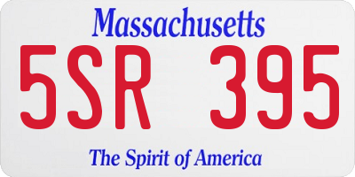 MA license plate 5SR395