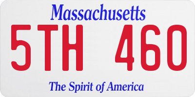 MA license plate 5TH460