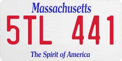 MA license plate 5TL441