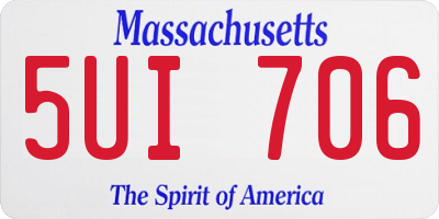 MA license plate 5UI706