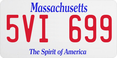 MA license plate 5VI699