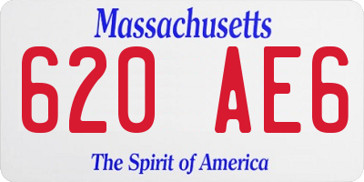 MA license plate 620AE6