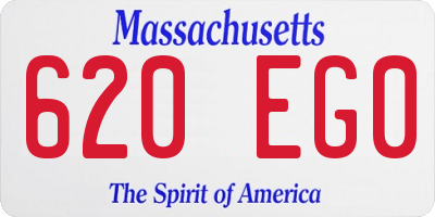 MA license plate 620EG0