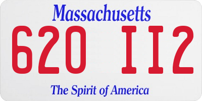 MA license plate 620II2