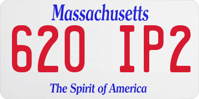 MA license plate 620IP2