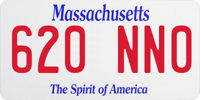 MA license plate 620NN0