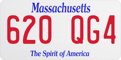 MA license plate 620QG4
