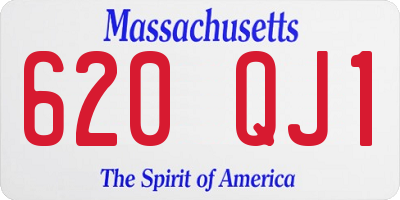 MA license plate 620QJ1