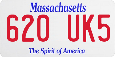 MA license plate 620UK5