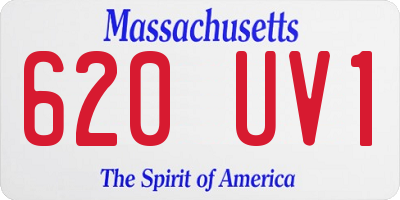 MA license plate 620UV1