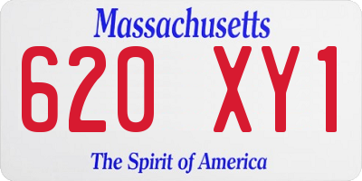 MA license plate 620XY1
