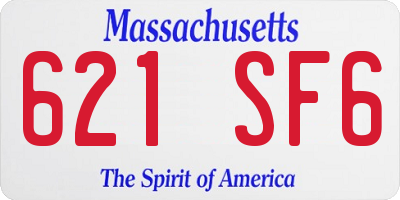 MA license plate 621SF6