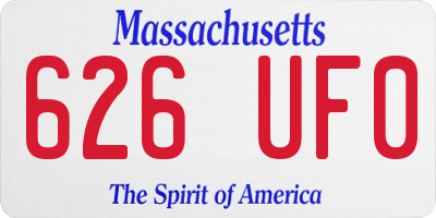 MA license plate 626UF0